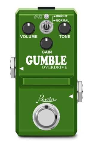 Pedal de Overdrive Distorção Golden Horse, Gumble (novos)