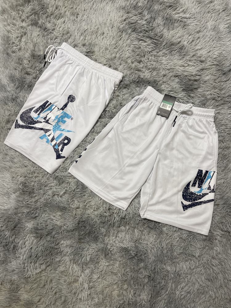 Шорти Nike Big Logo Blue White,шорти найк,nike,nike shorts,білі шорти.