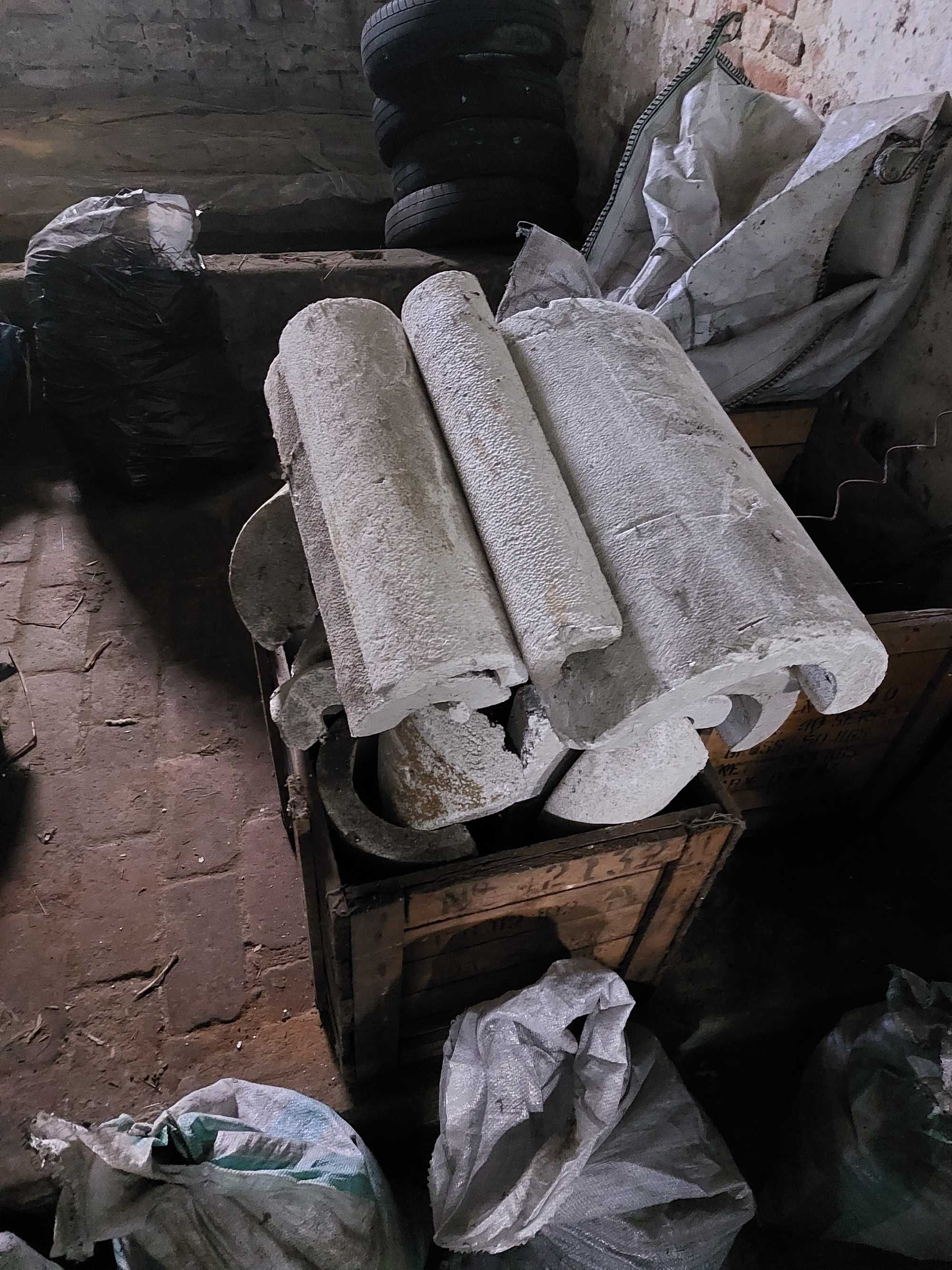 Styropian, nakładki na rury