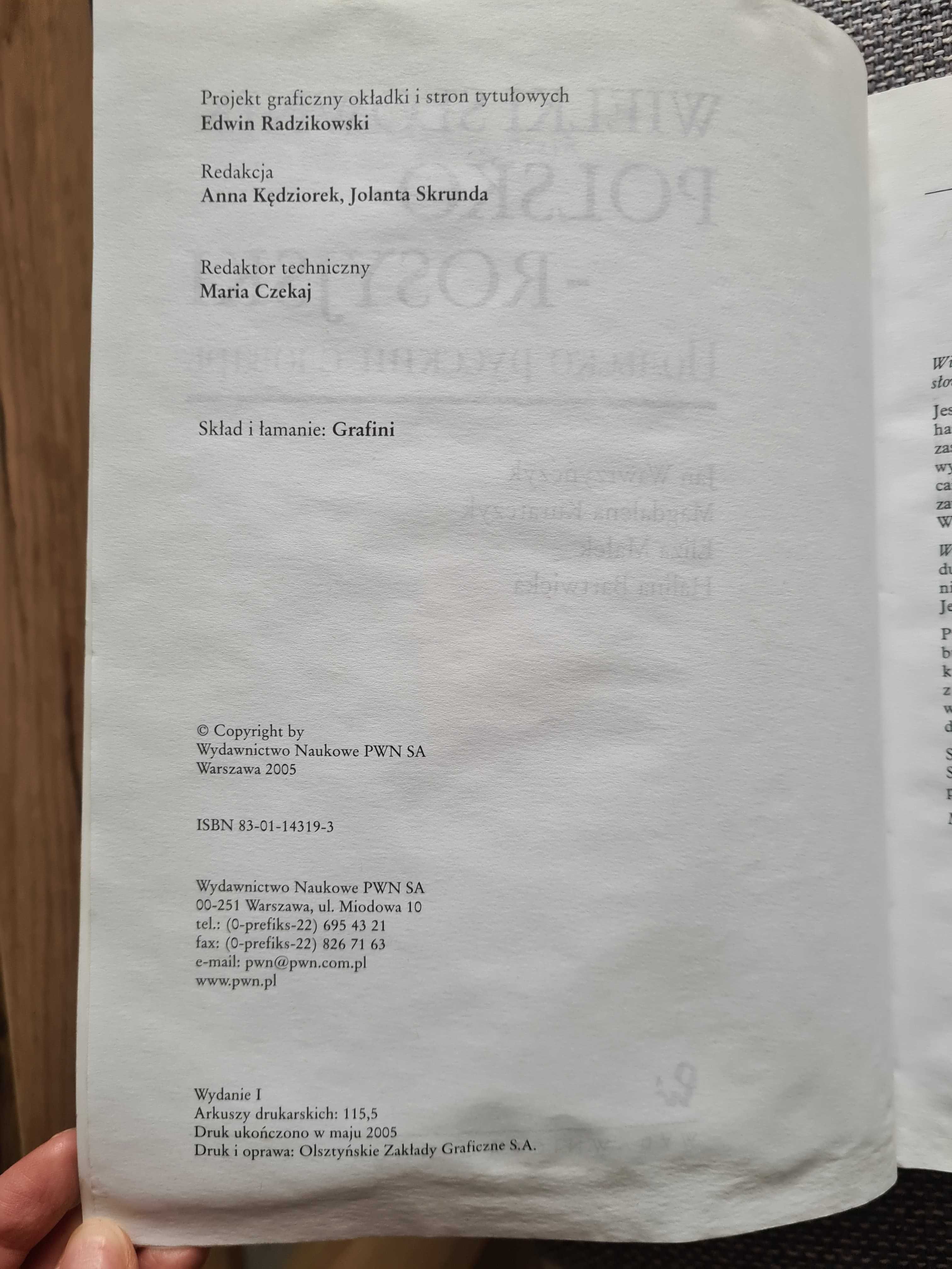 Wielki słownik polsko-rosyjski PWN niezbędny dla studentów filologii