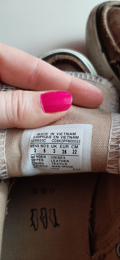 Conversy wysokie brązowe