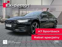 Audi A7 Sportback Samochód demonstracyjny. Możliwa rezerwacja. Promocyjny leasing!