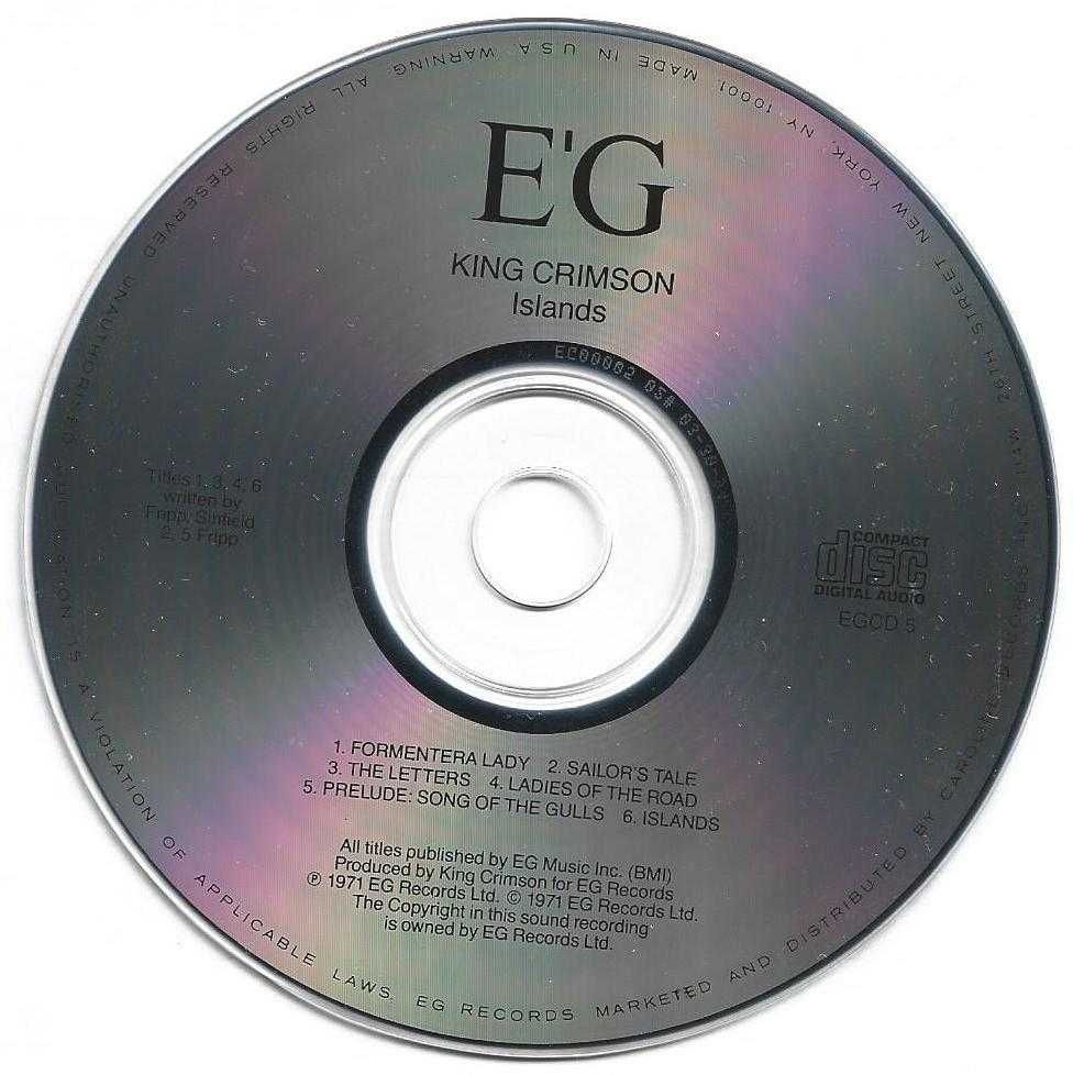 King Crimson - - - - - Islands - - - - - CD