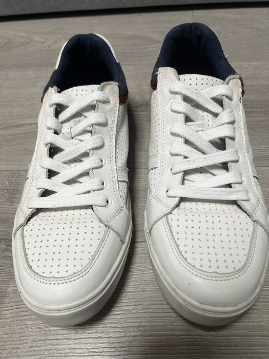 Polo wear білі чоловічі кеди, кросівки з перфорацією, р. 41,5