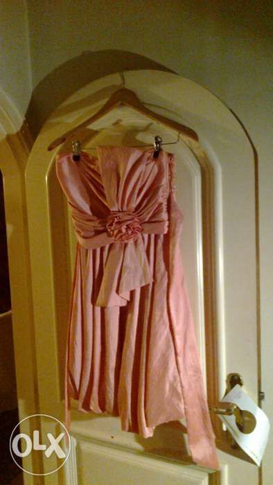 vestido cor de rosa cerimonia com laço atrás