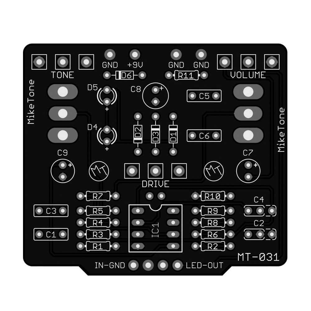Friedman Golden Pearl Overdrive - płytka PCB