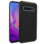 Etui Silikon Matowe Samsung S10+ / S10 Plus Czarne