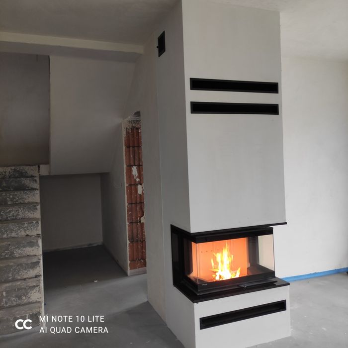 Kominek trzy szybowy montaż cała Polska