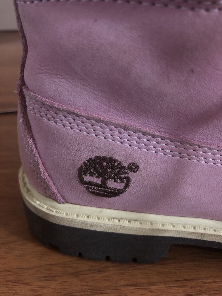 Botas Timberland cor-de-rosa