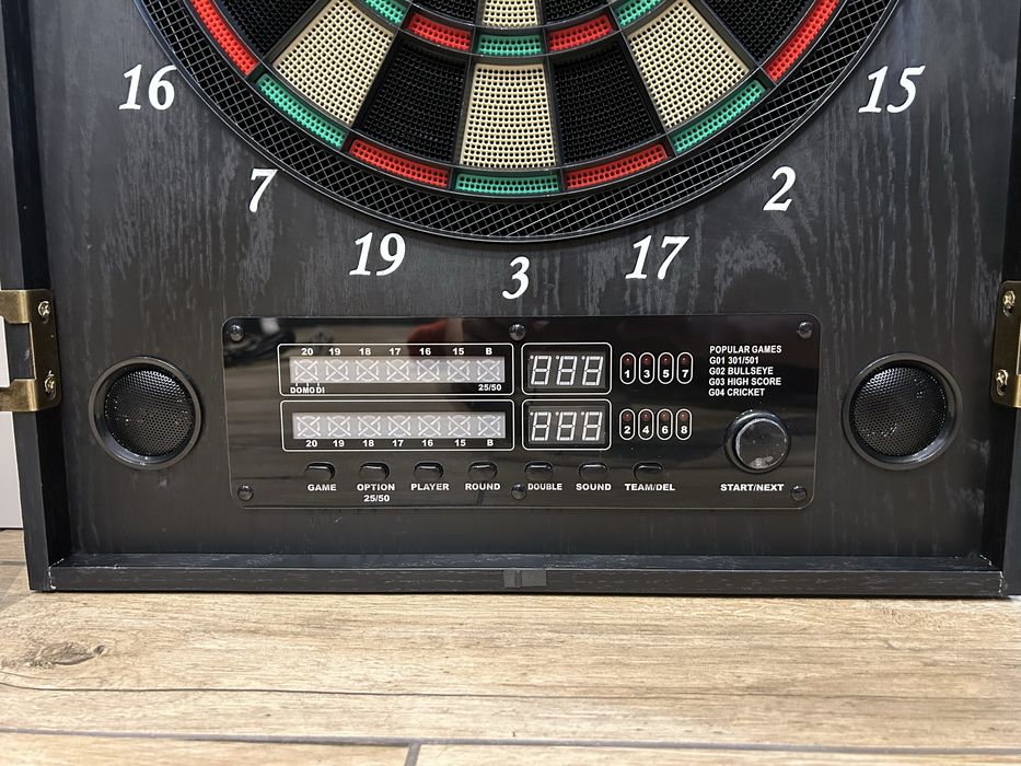 Profesjonalna Tarcza Do Darta Drewniana Elektroniczna 12 Strzałek