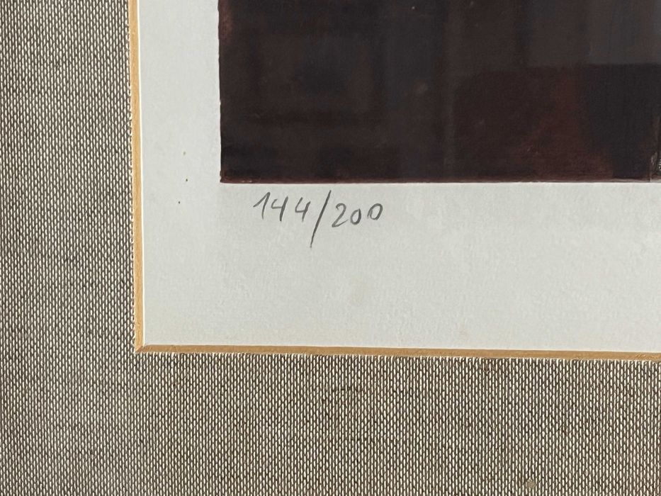 Serigrafia 'Mulher' do pintor Artur Bual assinada