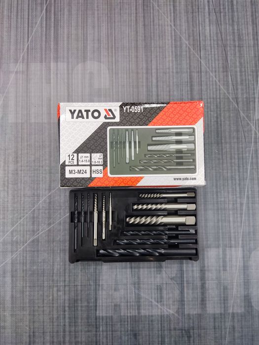 Набор экстрактор  для сломанных винтов и сверло по металлу екстрактори