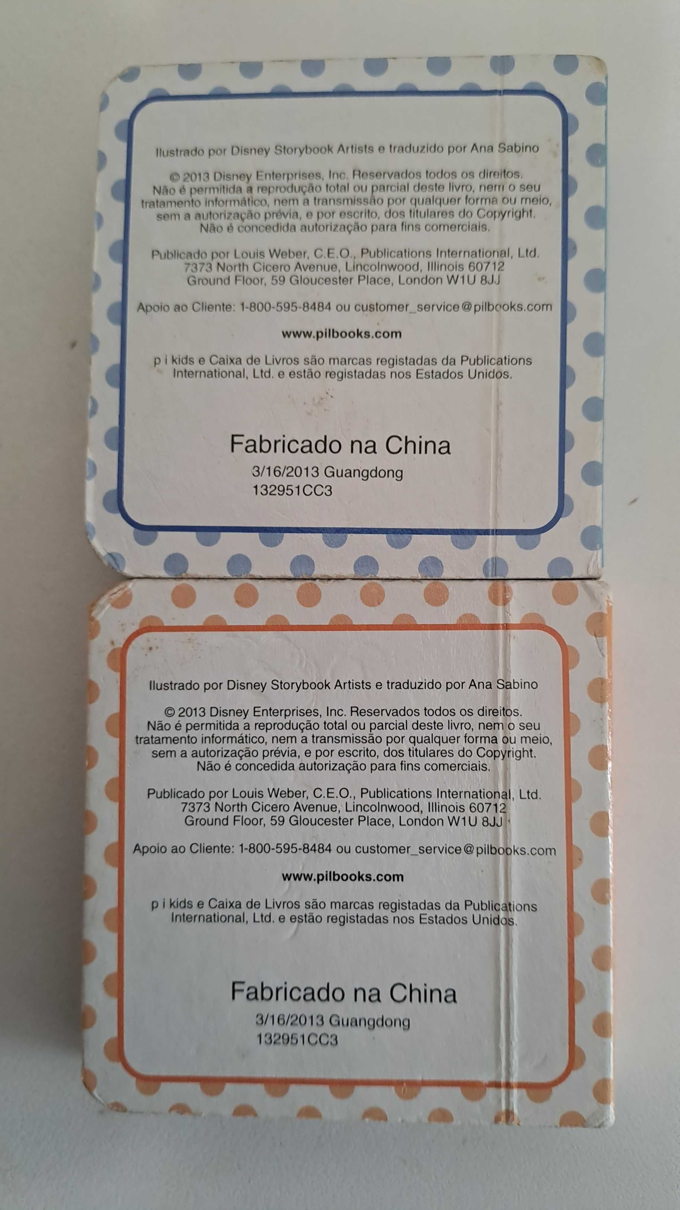 2 Livros Disney "Verão Quentinho" e "Alimentação Saudável" Novos