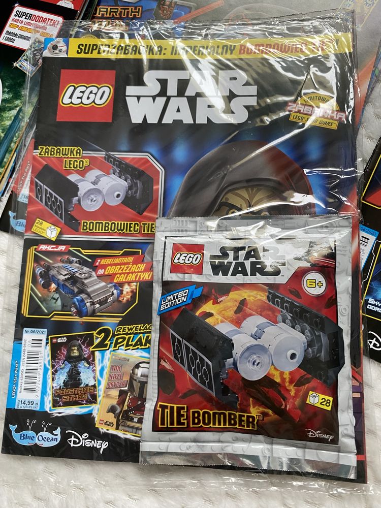 Lego Star Wars: 20 plakatów, 18 gazetek, klocki, karty, książeczki