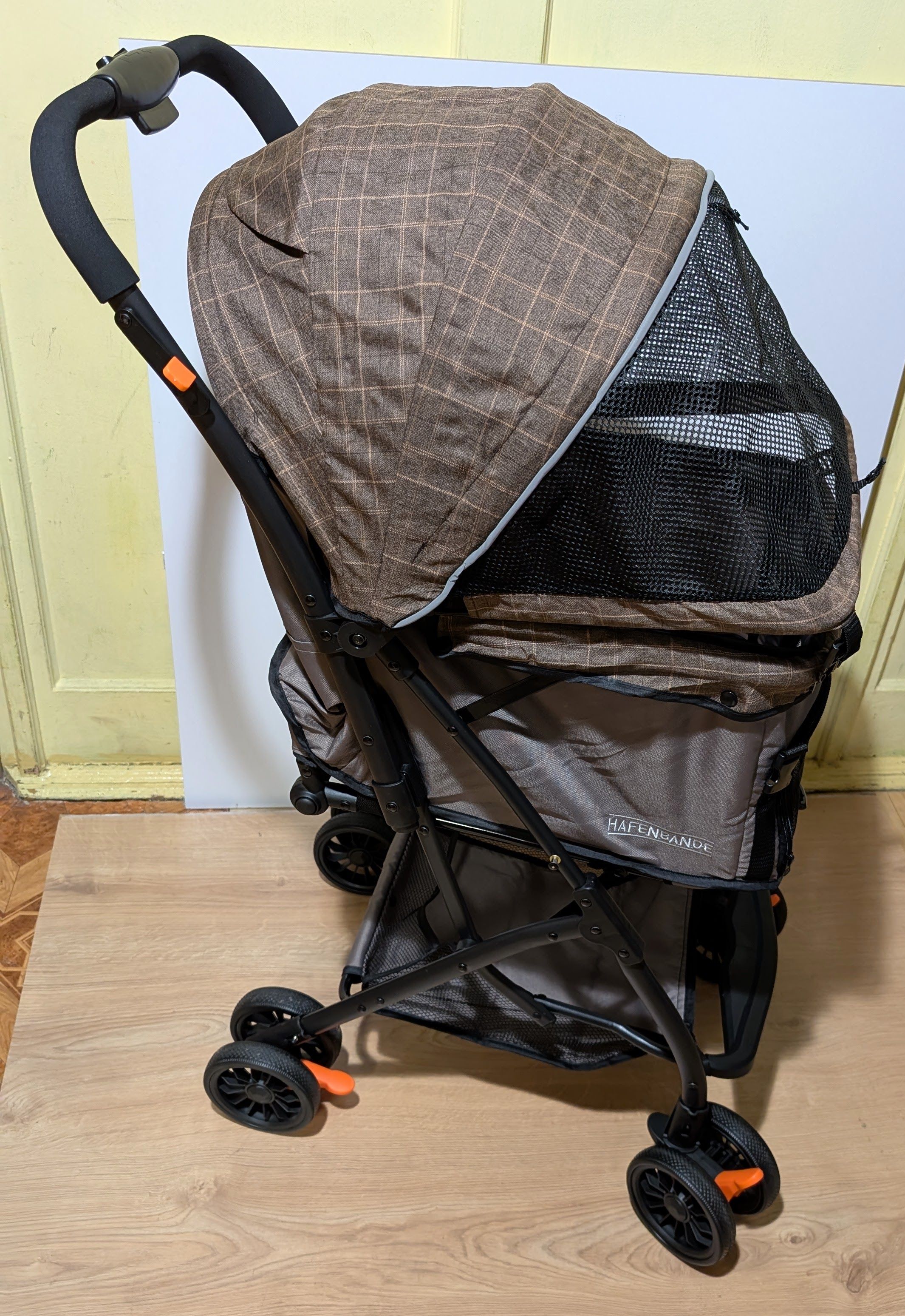Hafenbande Wózek Dla Psa Kota Buggy Sailor Brązowo-Szary Do 15Kg