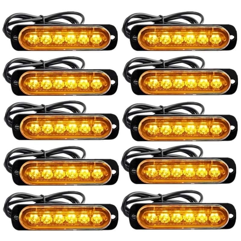 Lampy błyskowe stroboskop LED 10 x 6W 12V-24V 10 funkcji