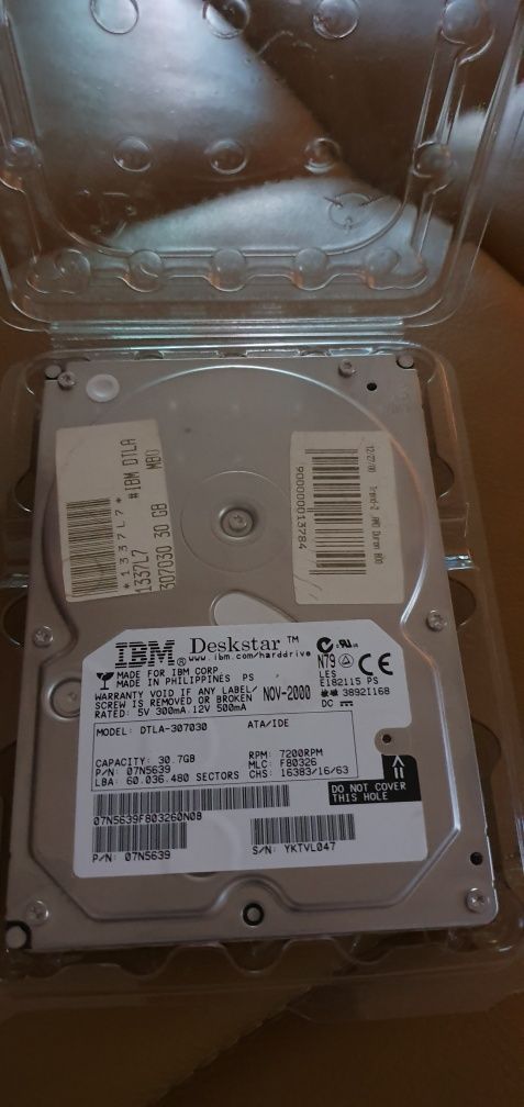 Dysk twardy Deskstar Ibm DTLA-307030  100% sprawny okazja 30GB