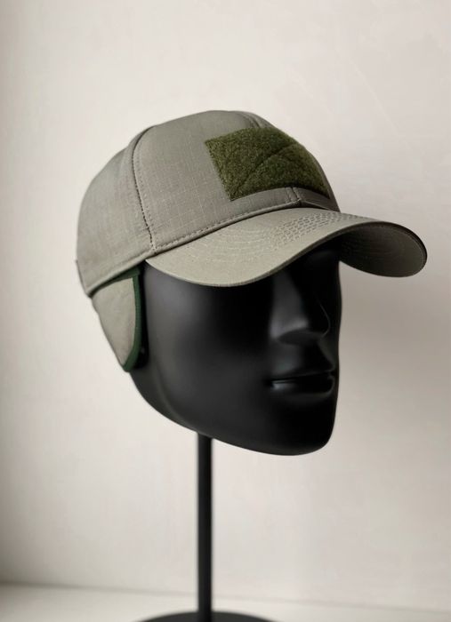 Тепла бейсболка мультикам | Зимова бейсболка олива | Кепка на флісі