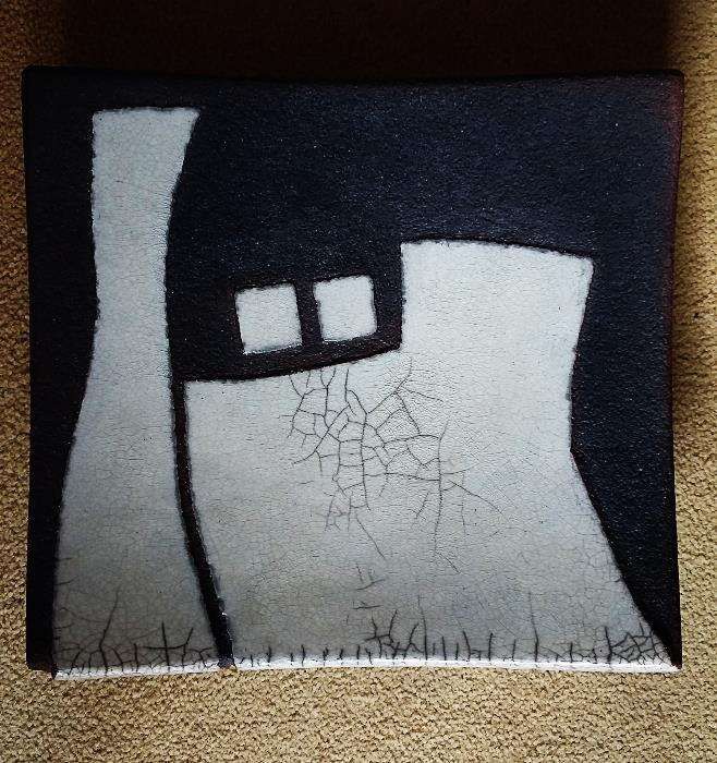 RAKU - PEÇA decorativa ( peça única )