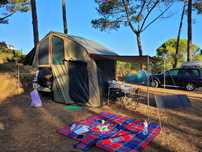 Tenda para atrelados howling moon para reboques overland