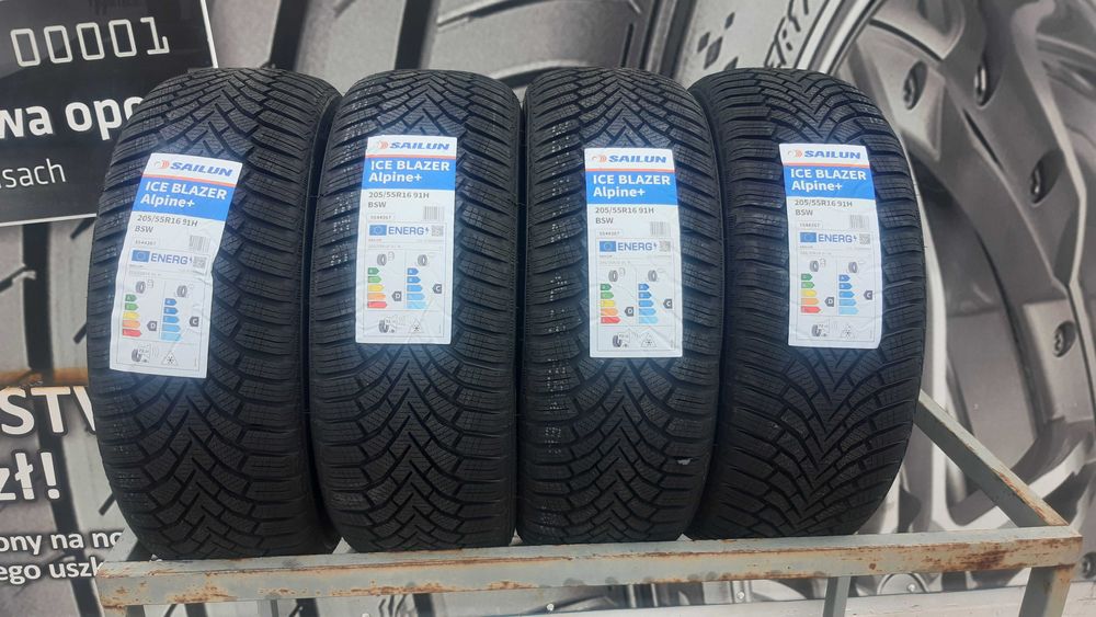 4xOpona Zimowa Nowa 205/55 R16 Sailun Ice Blazer plus gratis