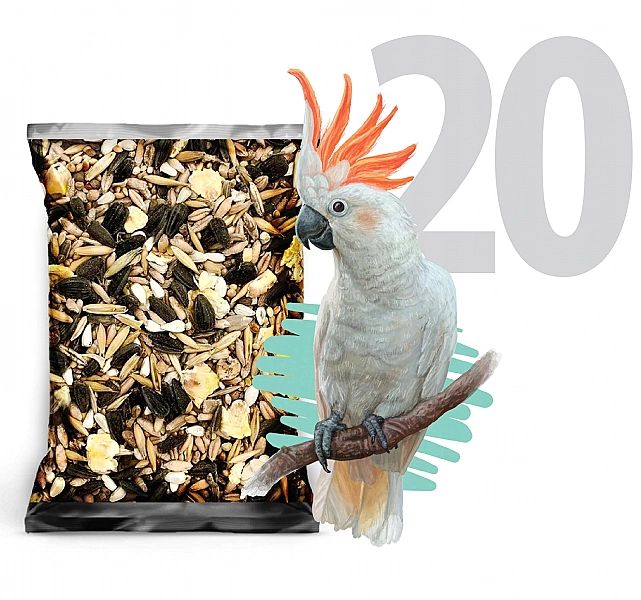 20kg Mix dla papug falistych i średnich nimfa rozella karma STANDARD C