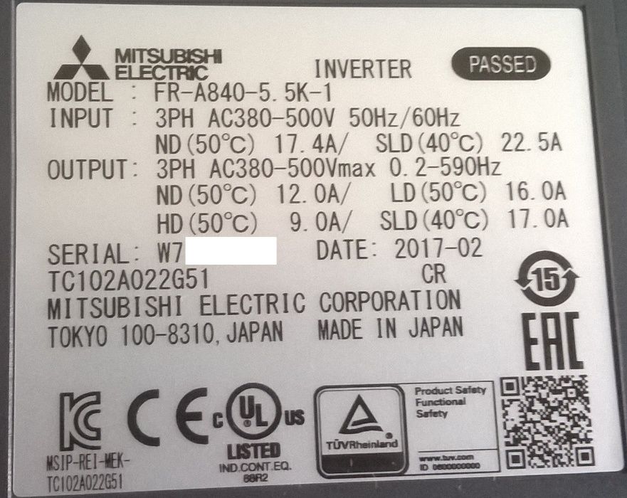 Частотник Mitsubishi Fuji Toshiba Hitachi