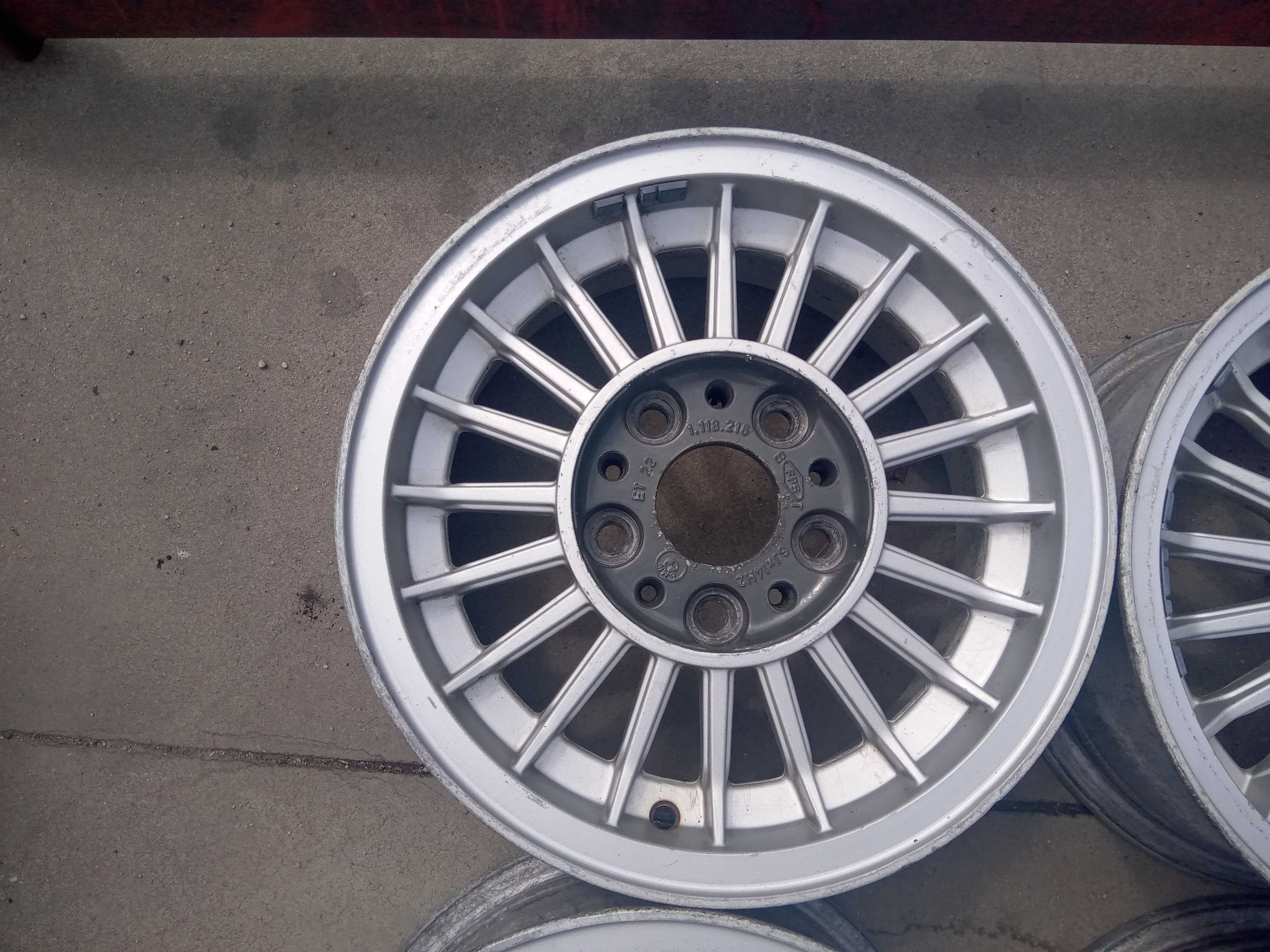 Felgi Wzór Alpina 6jx14 ET22 BMW E3 E9 E12 E23 E24 E28 5x120 Komplet