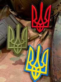 Нашивка шеврон герб Украины нарукавный на липучке пвх
