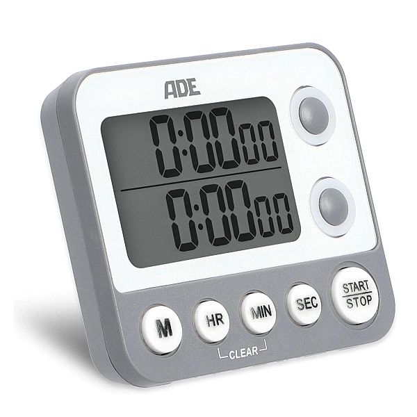 Minutnik elektroniczny ADE Kitchen, 2 pomiary, do 99 godzin, 9×2×8 cm,