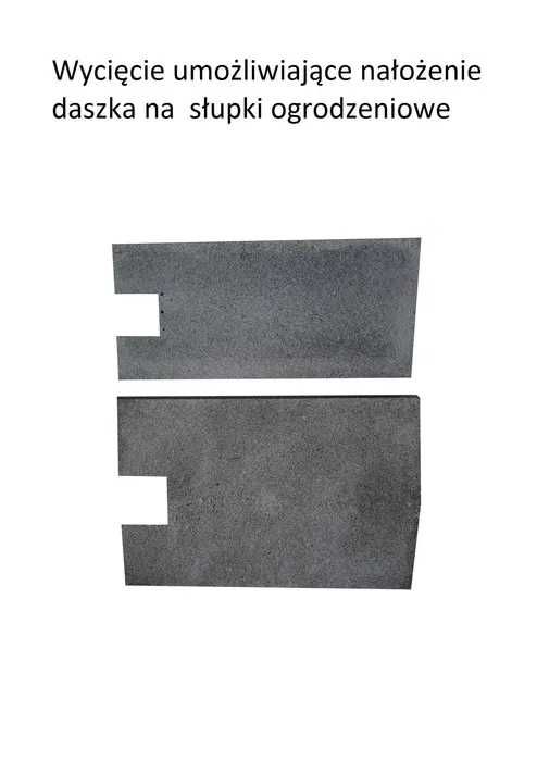 DASZEK BETONOWY dwuspadowy jednospadowy płaski na murki czterospadowy