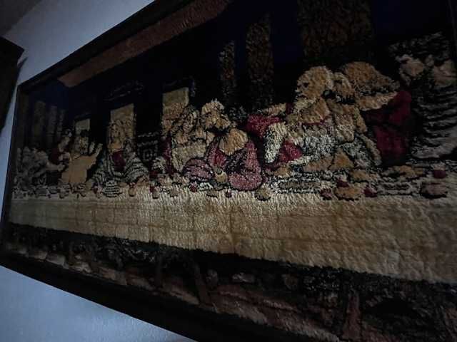 Tapete de tapeçaria vintage A Última Ceia, Jesus Cristo