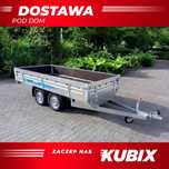 Faro PRZYCZEPA 300x150x35, 2 OSIE, PLATFORMA, lekka 750kg - DOSTAWA POD DOM!  HIT CENOWY!!! Solidna przyczepa, wszystkie burty demontowalne, lekka