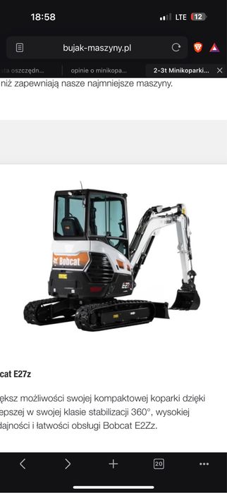 Usługi minikoparką