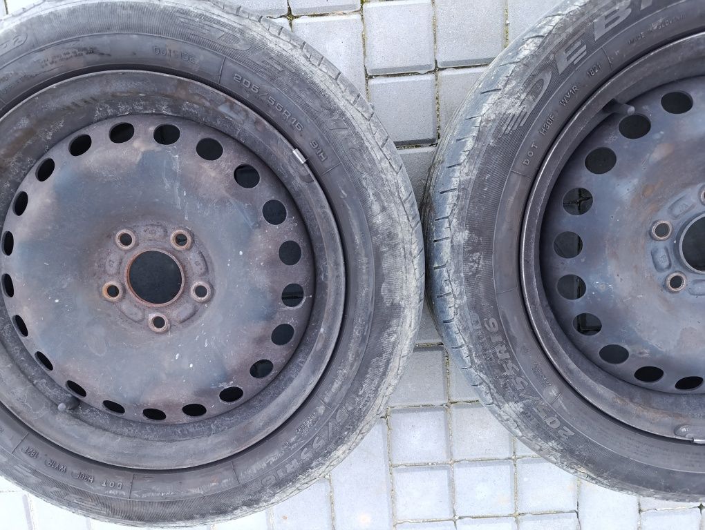 Felgi ford 5x108 16 i opony lato Dębica presto hp2 205/55 16