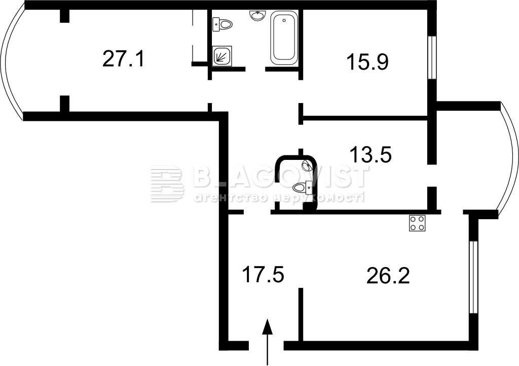 Продаж 3 к квартира Оболонь Івасюка 8,  ЖК Оазис