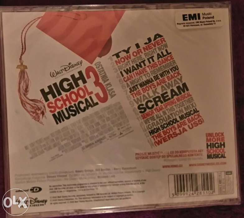 NOWA Płyta CD z muzyką z filmu HSM3 + puzzle HSM3