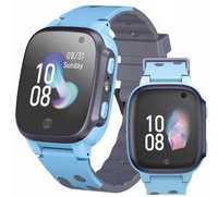 SMARTWATCH ZEGAREK dla dzieci niebieski lokalizator GPS wodoodporny