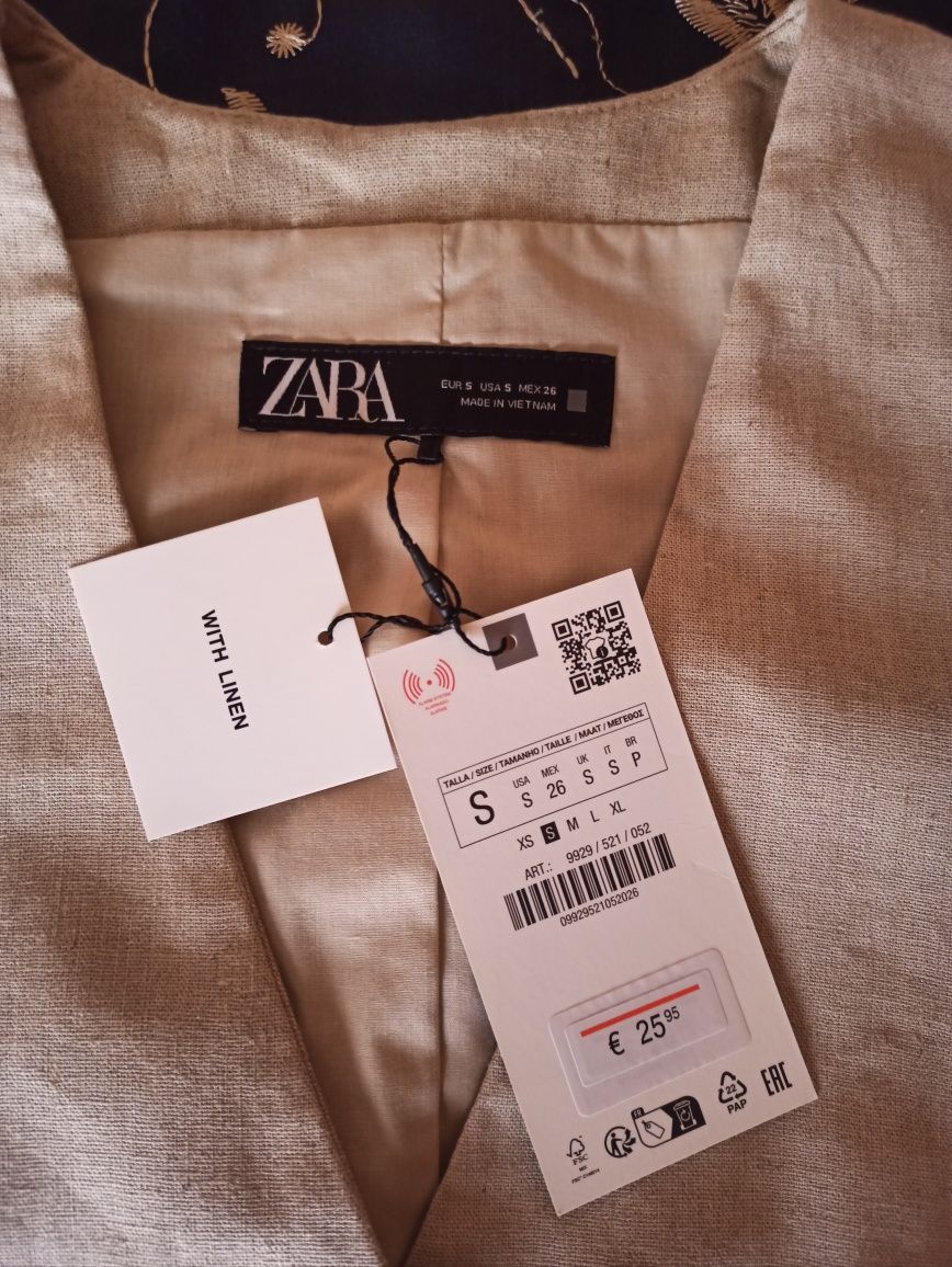 Жилет льон Zara S