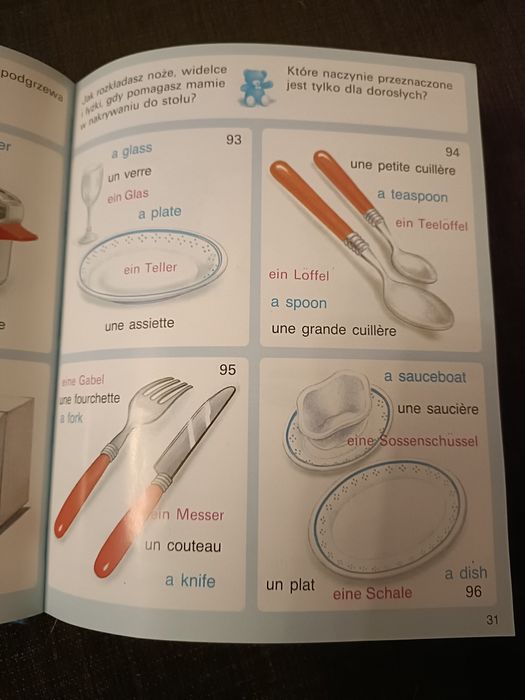 Obrazki i słowa elementarz językowy angielsko-francusko-niemiecki