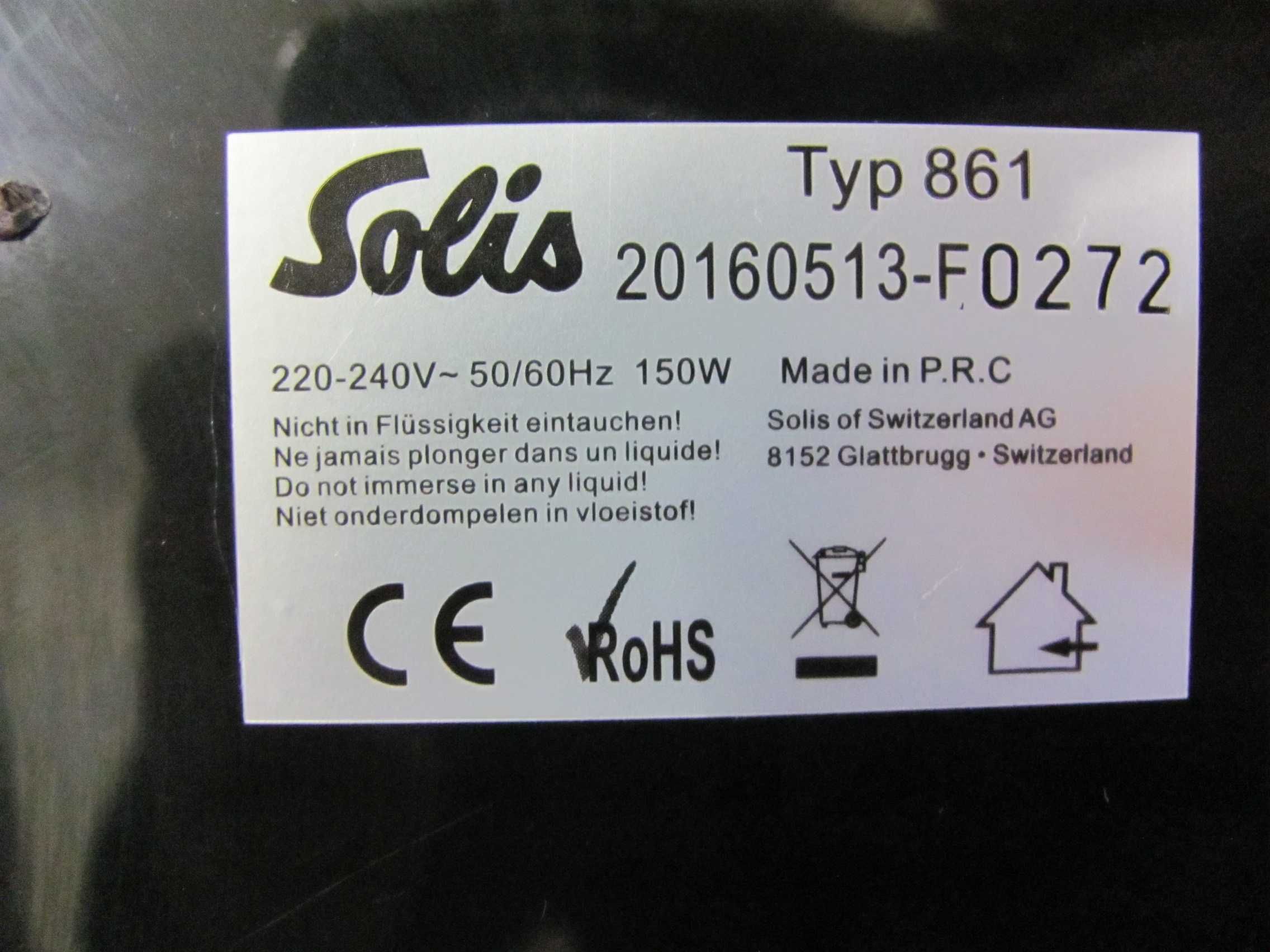 Wyciskarka wolnoobrotowa SOLIS Multi Pro typ 861