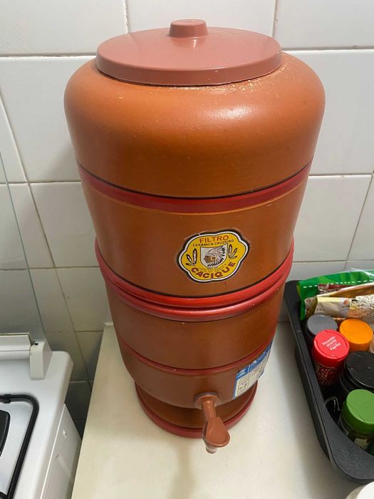 Filtro purificador de água argila brasileira cerâmica tradicional - 5L