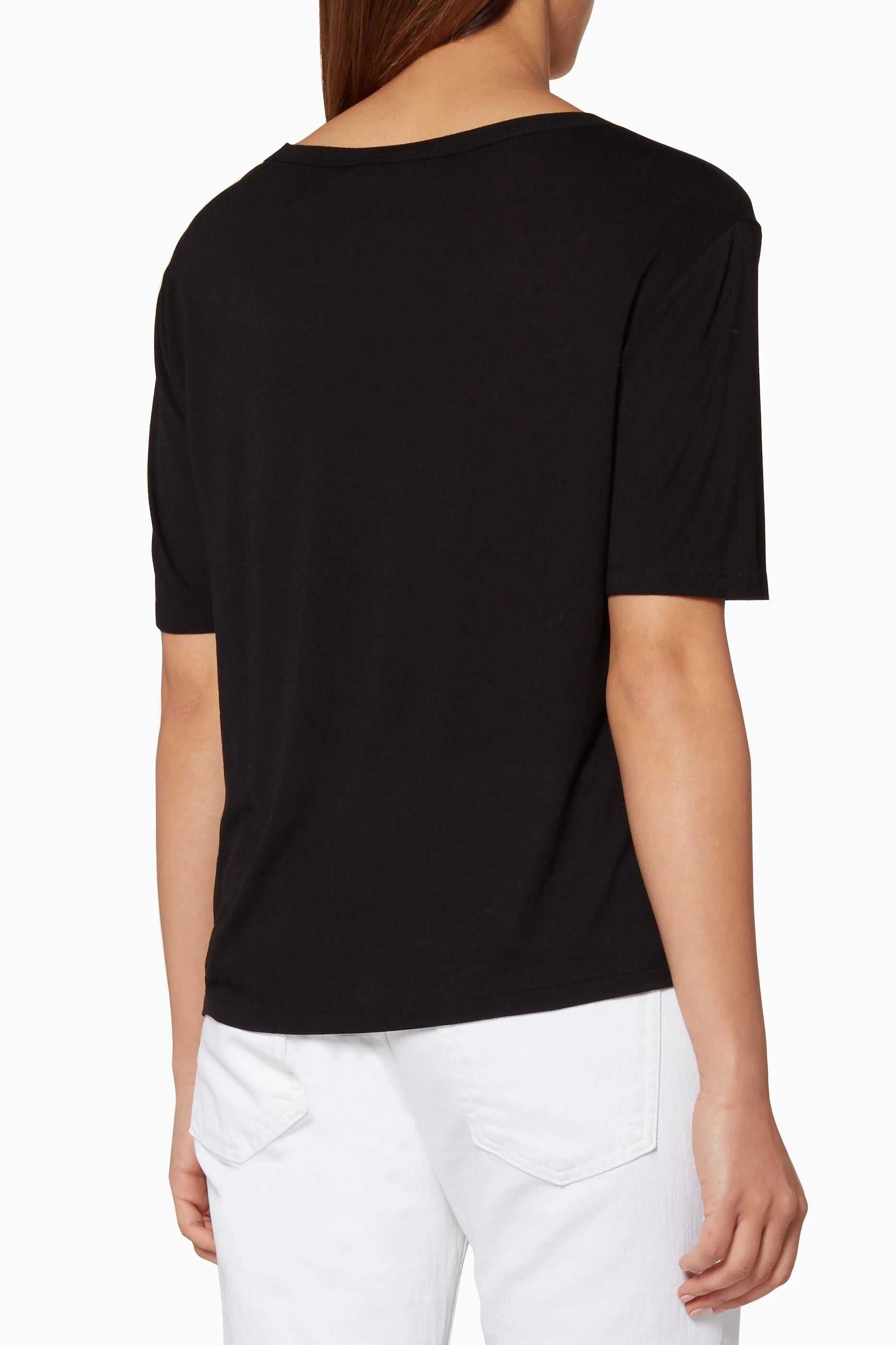 Футболка Alexander Wang Classic Pocket Tee Black