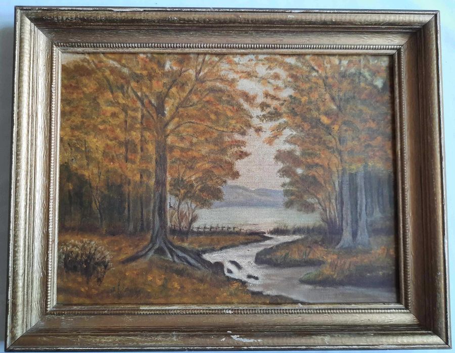 Pejzaż Jesienny Obraz Olejny na Płótnie