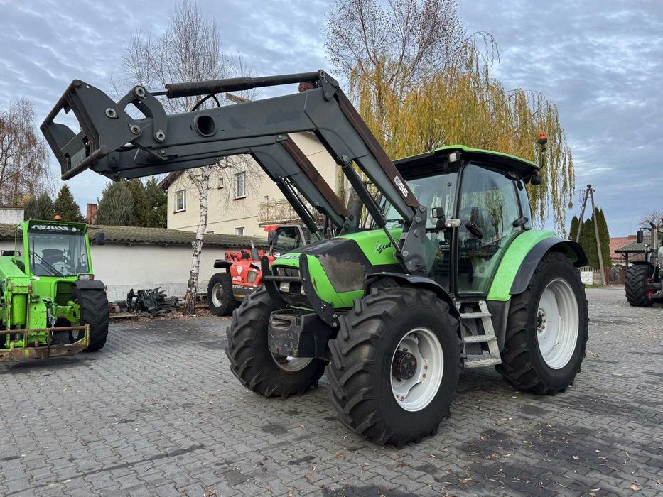 DEUTZ-FAHR AGROTRON K90 + QUICKE Q55 / Przednia oś amortyzowana /