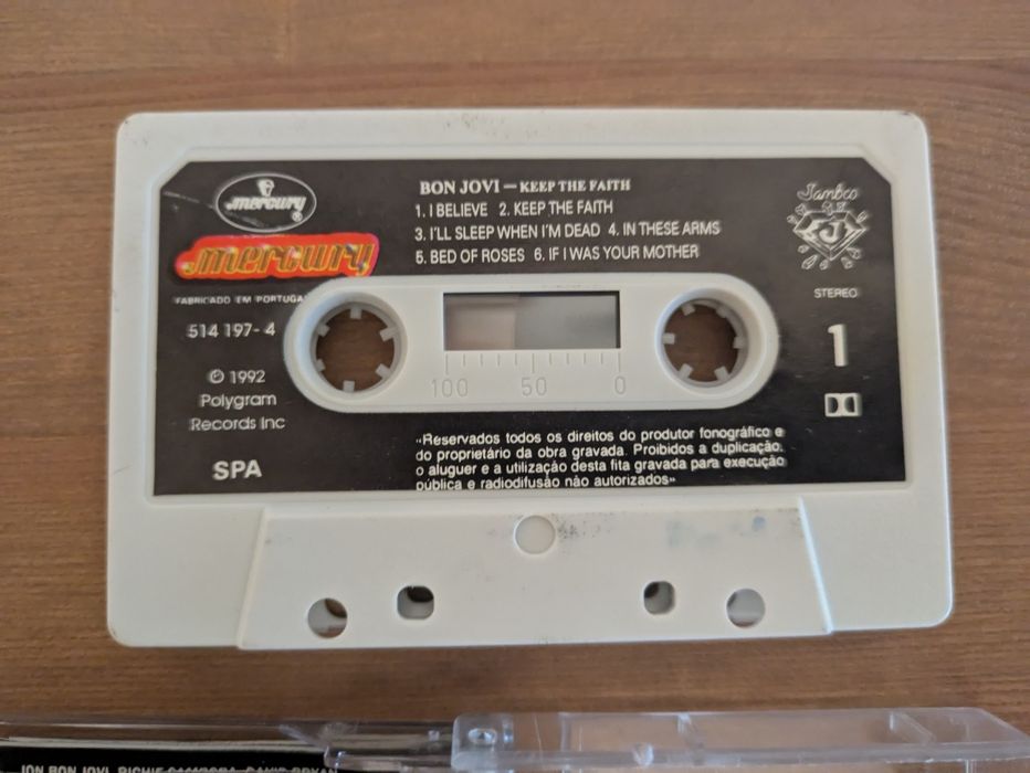 K7 | Cassete - BoN Jovi "Keep the Faith " 1992