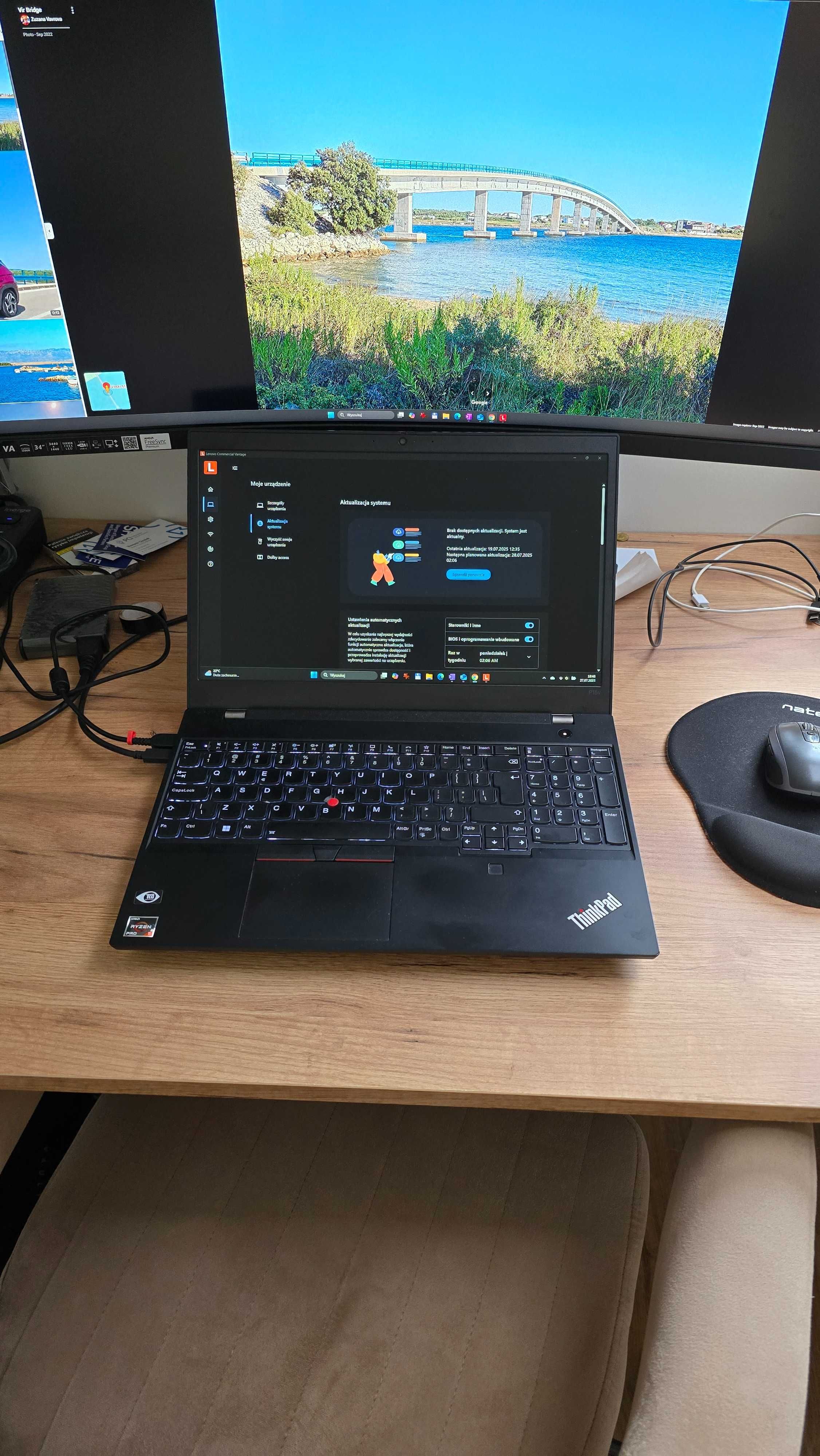 Lenovo ThinkPad P15v G3 | RYZ 5PRO | 32GB RAM| 100% bateria 38cykli