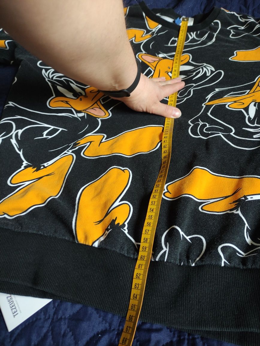 Czarna bluza z kaczorem.100% bawełny