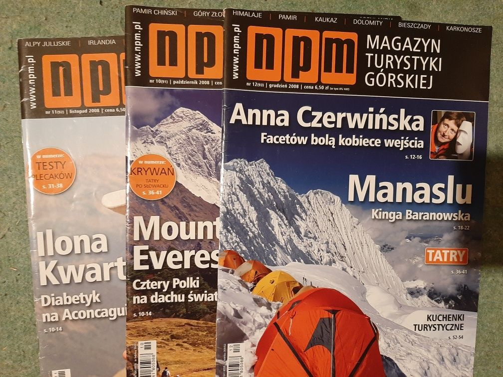 NPM- magazyn górski czasopismo od 2008 - 2016r.