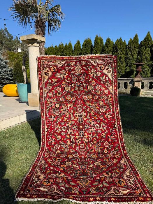 Wełniany r.tkany dywan perski Iran Hamadan 215x116 galeria 7 tys